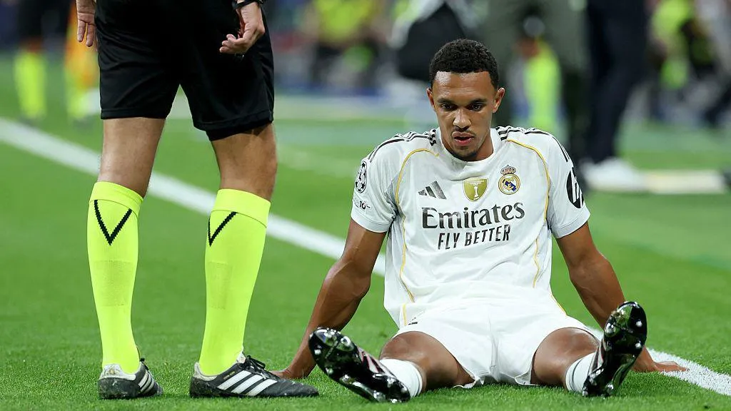 The English defender sustains premature blow in Real Madrid Champions League fixture